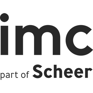 imc logo, part of Scheer